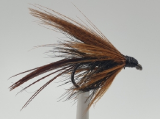 Size 10 Dabbler Black Wet Barbless