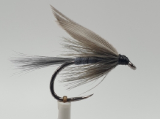 Size 12 Blue Dun Wet Barbless