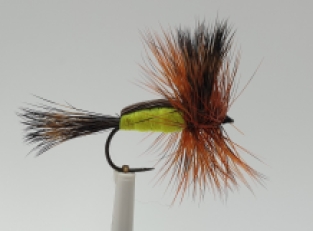 Size 16 Humpy Chartreuse Barbless