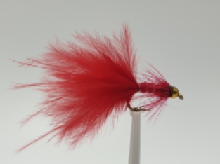 Size 10 Damsel Streamer Bead Head Red