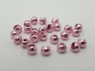 Slotted Tungsten Disco Faceted 3.5 mm LT Pink Metallic