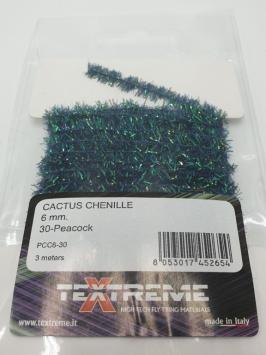 Cactus Chenille 6 mm - 30 Peacock