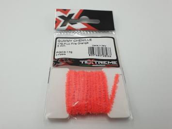 Gummy Chenille 3 mm - 176 Fluo Fire Orange