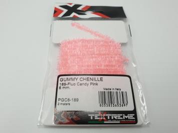 Gummy Chenille 6 mm - 189 Fluo Candy Pink