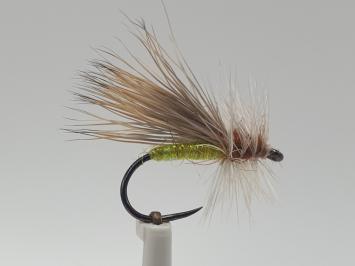 Size 8 Emerger Caddis Chartreuse Barbless