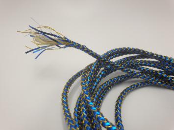 Mylar Tube 4 mm Blue Gold