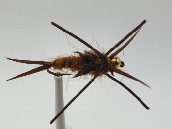 Size 14 Nemec Stone Brown Bead Head Barbless