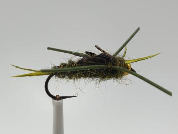 Size 10 Nemec Stone Olive Bead Head Barbless