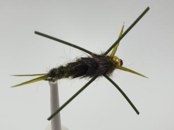 Size 10 Nemec Stone Olive Bead Head Barbless