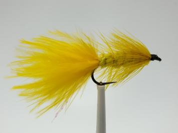 Size 10 Wooly Bugger Yellow Barbless
