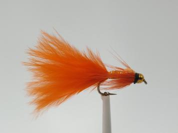 Size 10 Damsel Streamer Bead Head Orange