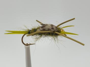 Size 12 Nemec Stone Olive Nymph Bead Head