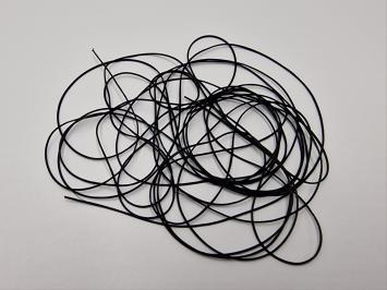 Nymph Rib Flat 0,3 mm Black