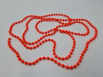 Bead Chain Eyes Fl Orange 2,5 mm - 100 cm