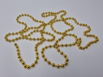 Bead Chain Eyes Gold 3,2 mm - 100 cm