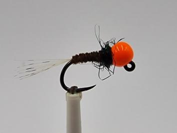 Size 16 Tungsten Pheasant Tail Orange Barbless
