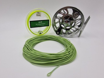 A&M 9 ft E.C.R. # 6 Combiset G6 Gunsmoke Fly Reel