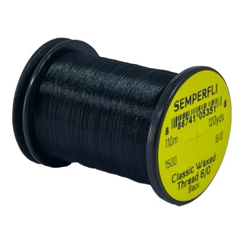 Classic Waxed Thread 6/0 Black 110 meters