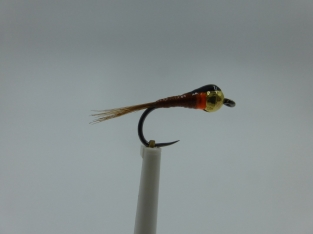 Size 16 Tungsten Brown Perdigon Barbless