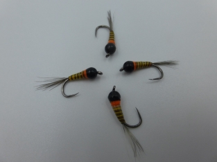 Size 12 Tungsten Quill Olive Perdigon Barbless