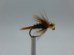 Size 18 Tungsten Jigged Prince Nymph Barbless