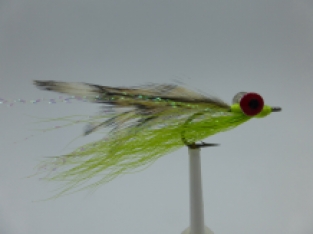 Size 6 Clouser Minnow Chartreuse