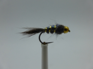 Size 14 Flash Back Grey Bead Head  Barbless