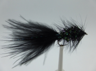 Size 10 Crystal Bugger Black