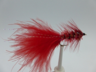 Size 10 Crystal Bugger Red