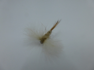 Size 16 CDC Mayfly Spent Tan Barbless