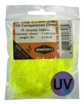 Competition UV Chenille 15mm Fl. Atomic Yellow