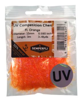 Competition UV Chenille 15mm Fl. Orange