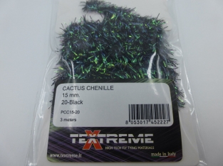 Cactus Chenille 15 mm - 20 Black