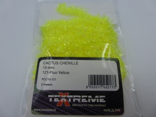 Cactus Chenille 15 mm - 121 Fluo Yellow