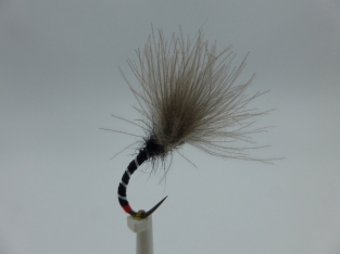 Size 16 Owl Black CDC Barbless