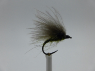 Size 12 F-Fly Olive CDC  Barbless