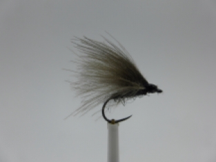 Size 16 F-Fly Black CDC  Barbless