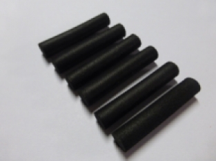 Zylinder Foam Black 5 mm (8 Stuks)