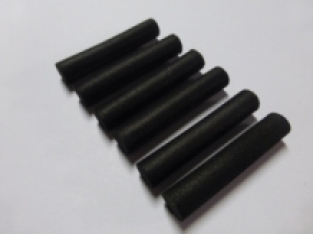 Cilinder Foam Black 7 mm (8 Stuks)