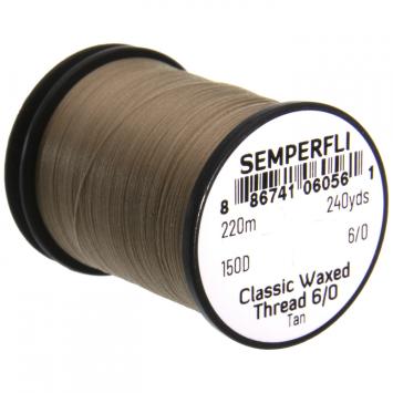 Classic Waxed Thread 6/0  Tan 220m 