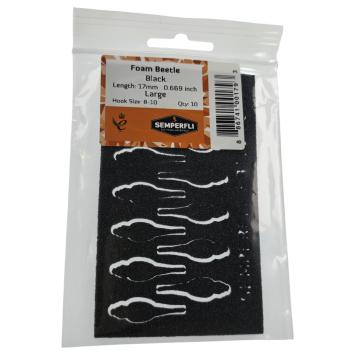 Foam Beetle Black 17mm
