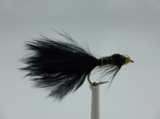 Size 10 Damsel Streamer Bead Head Black