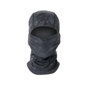 Black Grey Camo Tactical Bivak Muts