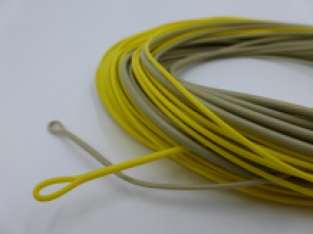 A&M WF8 Pike Fly line Sinking  - Yellow/Olive