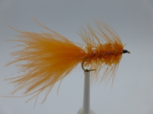 Size 10 Crystal Bugger Fluo Orange