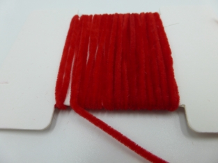 Suede Chenille - 100 Red