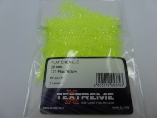 Palmer Flat Chenille 20 mm - 121 Fluo Yellow