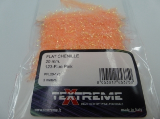 Palmer Flat Chenille 20 mm -  123 Fluo Pink