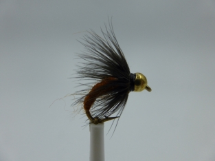 Size 18 Pupa Brown Bead Head