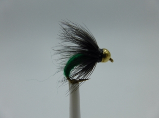 Size 14 Pupa Green Bead Head